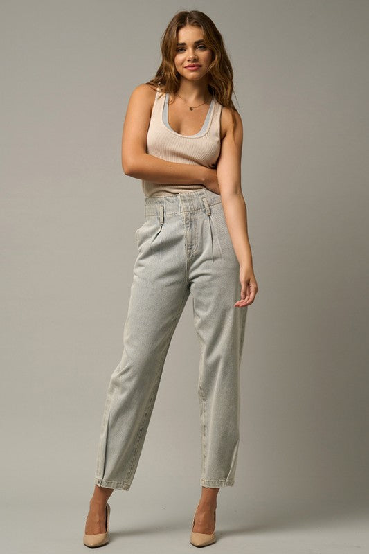 HIGH RISE BALLOON JEANS