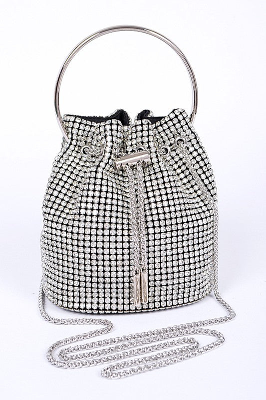 Oversize Rhinestone Iconic Bucket Bag