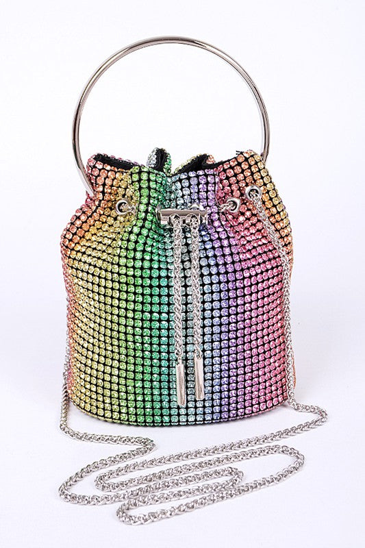 Oversize Rhinestone Iconic Bucket Bag