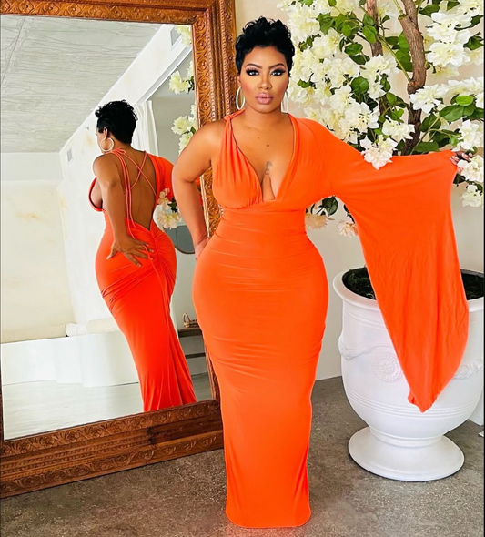 ALWAYS READY MAXI DRESS - ORANGE